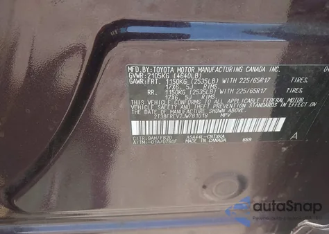 2018 Toyota Rav4 Le from USA, damaged, VIN 2T3BFREV2JW781018